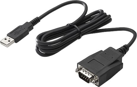 HP - Seriell adapter - USB - RS-232 x 1 - svart - for HP 34, Z1 G9; Elite 600 G9, 800 G9, t655; Pro 260 G9, 400 G9, t550; ProOne 440 G9
