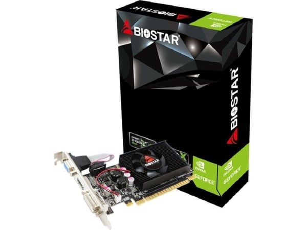 Biostar VN6103THX6 - Grafikkort - GF GT 610 - 2 GB DDR3 - PCIe 2.0 x16 - D-Sub, HDMI, DVI