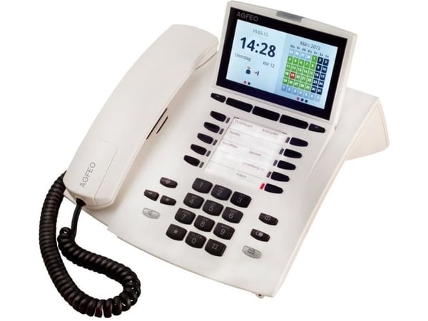 AGFEO ST 45 IP, IP-telefon, Svart, Kablet håndsett, 1000 oppføringer, Digitalt, LCD
