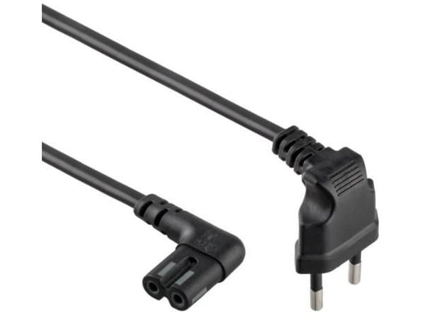 Gembird PC-184L, 1 m, CEE7/16, C7-liitin, H05VVV-F, 2,5 A
