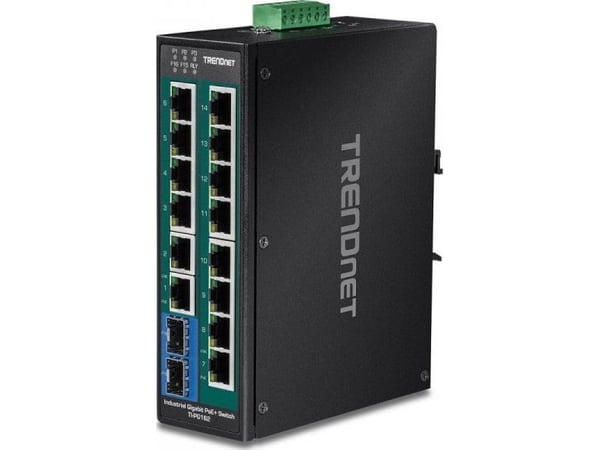 TrendNet TI-PG162 Industrial Ethernet-switch 10/100/1000 MBit/s