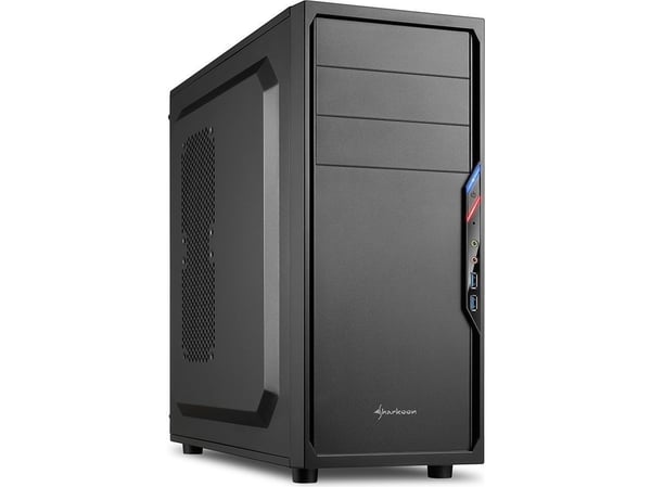 Sharkoon VS4-V, Midi Tower, PC, Sort, ATX, Micro ATX, Mini-ITX, 16 cm, 38,5 cm