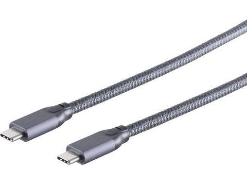 USB-C tilkoblingskabel (ST-ST) 2 m, grå
