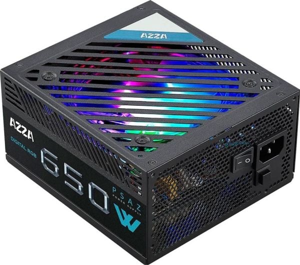 Azza PSAZ-650W(ARGB), 650 W, 200 - 240 V, 47 - 53 Hz, 100 W, 576 W