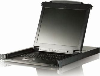ATEN Slideaway CL5708M - KVM-konsoll med KVM-svitsj - 8 porter - 17" - kan monteres i rack - 1280 x 1024 - 1U