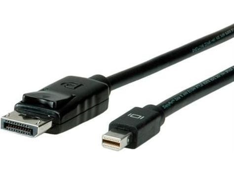 ROLINE 11.04.5635, 2 m, DisplayPort, Mini DisplayPort, Hankjønn, Hankjønn, 2560 x 1600 piksler