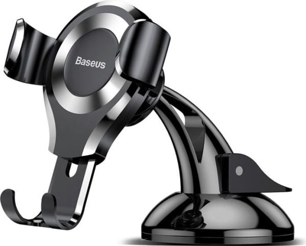 Baseus Osculum, Mobiltelefon/smarttelefon, Passiv holder, Bil, Sort, Sølv