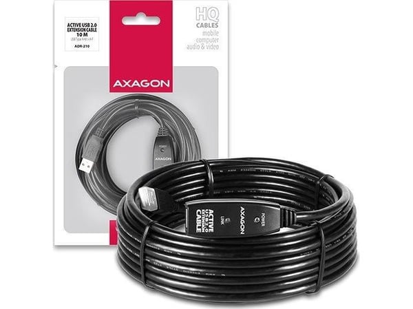 AXAGON - USB-förlängningskabel - USB 2.0 - 4-stifts USB typ A / 4-stifts USB typ A - upp till 10 m