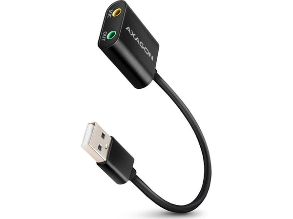 AXAGON ADA-12 - Lydkort - 16-bit - 48 kHz - 93 dB SNR - stereo - USB 2.0