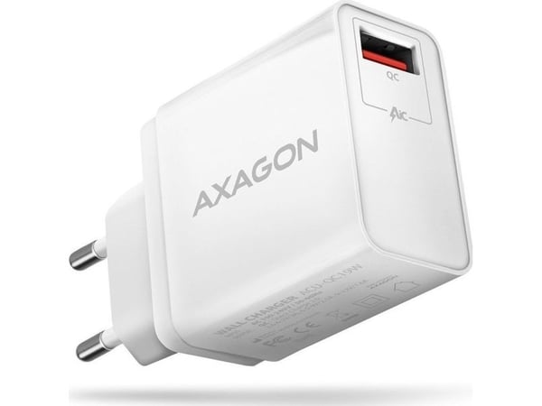 AXAGON ACU-QC19W lader, 1x QC3.0/AFC/FCP/SMART, 19W - hvit