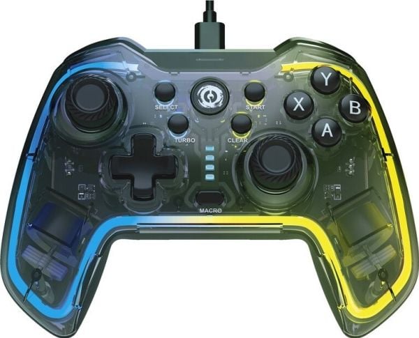 Canyon GP-02, kablet gamepad for Windows/PS3/Android mediaboks/android tv-sett/Nintendo Switch, 2M kabel, 152*110*55 mm, 215g