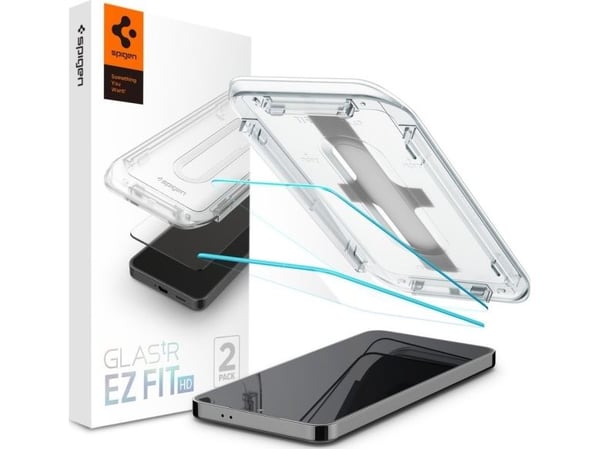 Spigen Glas.tR EZ Fit herdet glass til Samsung Galaxy S24+ - 2 stk.