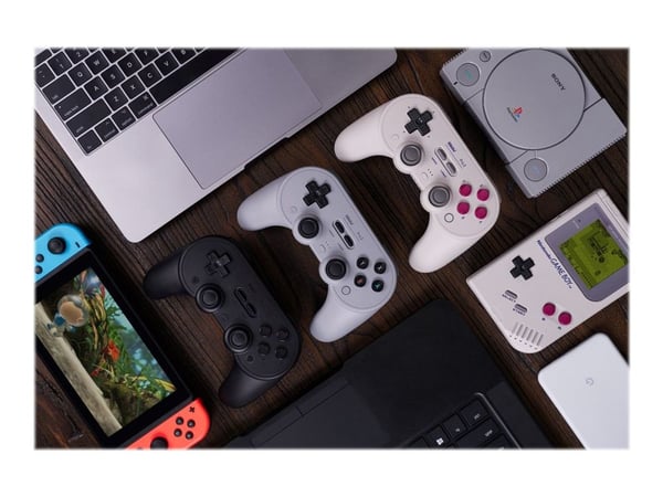 8Bitdo Pro 2 Bluetooth, Pad-ohjain, Android, Nintendo Switch, Nintendo Switch 2, PC, D-pad, Käyttötilapainike, Valintapainike, Käynnistyspainike, A...