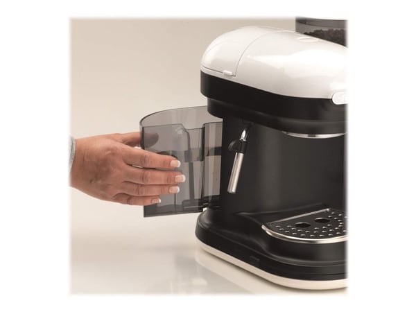 Ariete Moderna 1318 - Kaffemaskin med melkeskummer - 15 bar - hvit