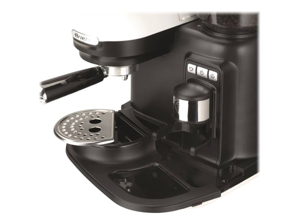 Ariete Moderna 1318 - Kaffemaskin med mjölkskummare - 15 bar - vit