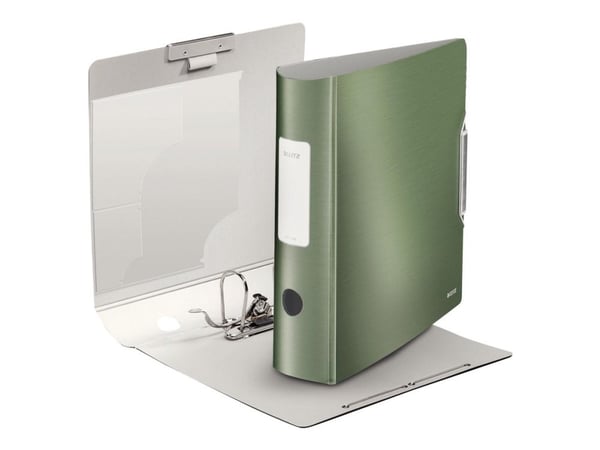 LEITZ-mappe, ryggbredde 8,2 cm, DIN A4, plast, seladongrønn