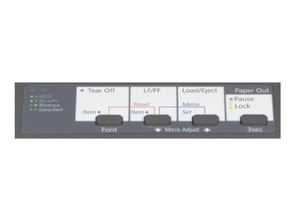 Epson LX 1350 - Skrivare - svartvit - punktmatris - A3 - 240 x 144 dpi - 9 pin - upp till 357 tecken/sek - parallell, USB, seriell