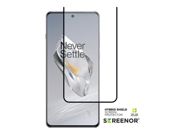 Screenor Hybrid Shield - Skjermbeskyttelse for mobiltelefon - glass - for OnePlus 12R