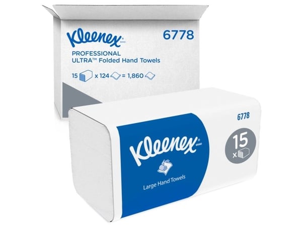 Kleenex 6778, 15 stykker, 21,5 cm, 10,6 cm, 31,8 cm, 13 mm, 322 g
