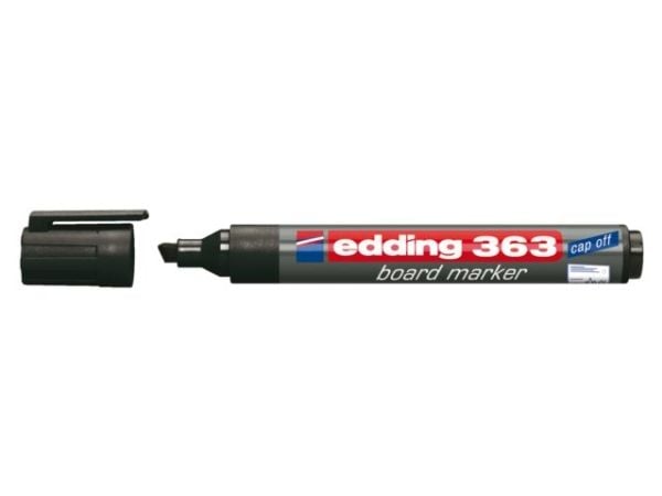 Whiteboardpenna Edding 363, sned spets, svart
