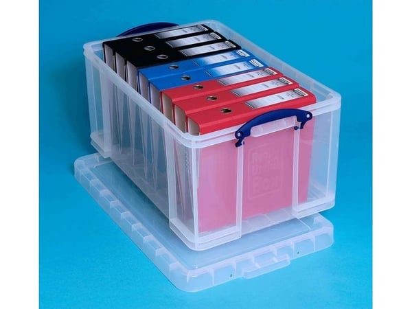 Really Useful Boxes 64L, Lager boks, Gjennomsiktig, Rektangulær, Polypropylen (PP), Monokromatisk, 64 l