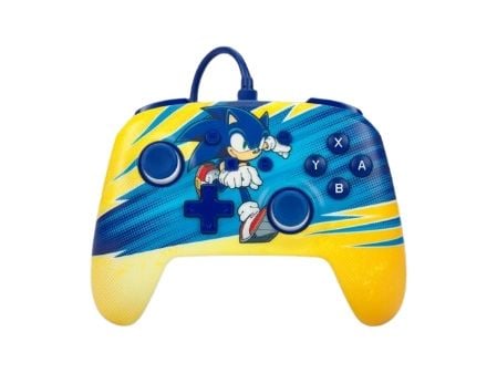 PowerA - Spelkontroll - kabelansluten - Sonic Boost - för Nintendo Switch, Nintendo Switch OLED
