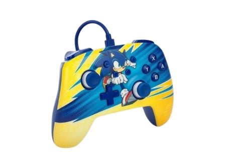 PowerA - Spelkontroll - kabelansluten - Sonic Boost - för Nintendo Switch, Nintendo Switch OLED