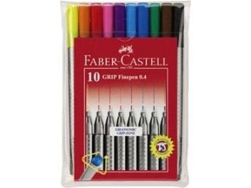 Faber-Castell GRIP - Fineliner - vannbasert blekk - 0.4 mm (en pakke 10)