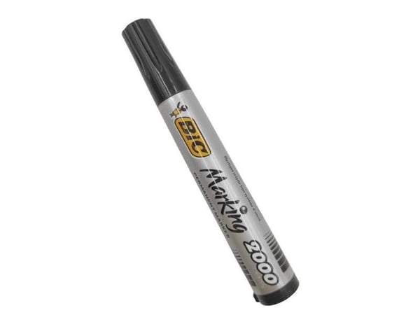 BIC Marking 2000 - Markør - permanent - svart - alkoholbasert blekk - 1.7 mm (en pakke 12)