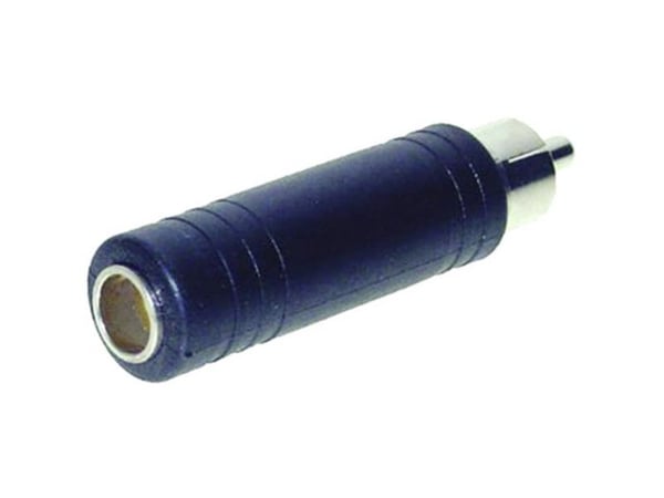 TRU COMPONENTS jack-adapter Cinch-stikk til jacktilkobling 6,3 mm mono, pol:2, 1 stk