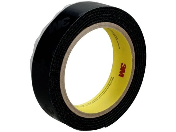 3M kardborreband för fastlimning (L x B) 45,72 m x 50,8 mm svart 1 st (3572S50)
