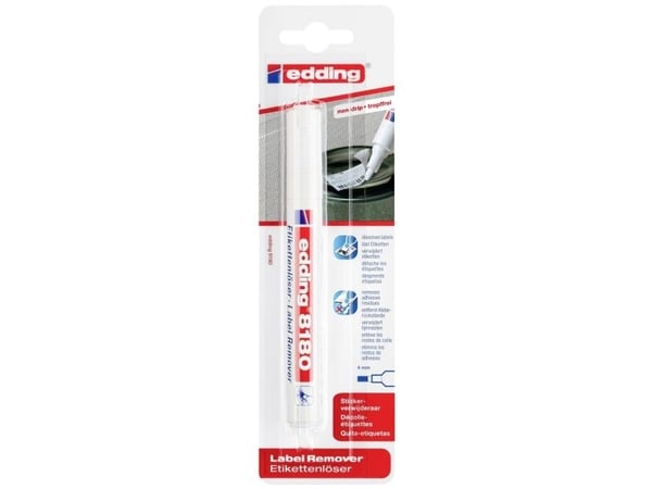 Edding 8180, 1 stykker, Meisel tupp, Hvit, Plast, Rund, 4 mm