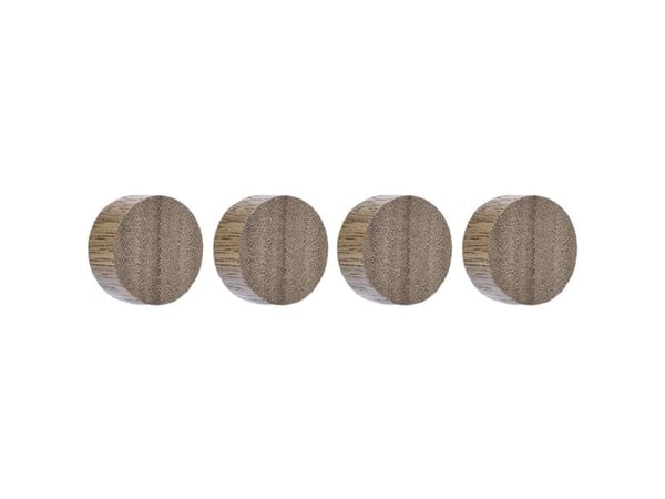Magnetoplan Magnet Cirkel (Ø) 30 mm Valnöt 4 st 1665451