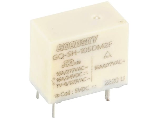 GoodSky GQ-SH-105DM2F printrelé 5 V/DC 16 A 1 x sluttkontakt 1 stk