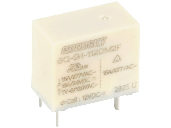 GoodSky GQ-SH-112DM2F printrelé 12 V/DC 16 A 1x slutekontakt 1 stk
