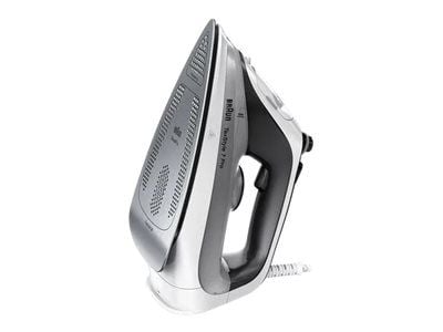 Braun TexStyle 7 Pro SI 7149 - Ångstrykjärn med automatisk avstängning - sula EloxalPlus FreeGlide 3D - 2900 W - vit / svart