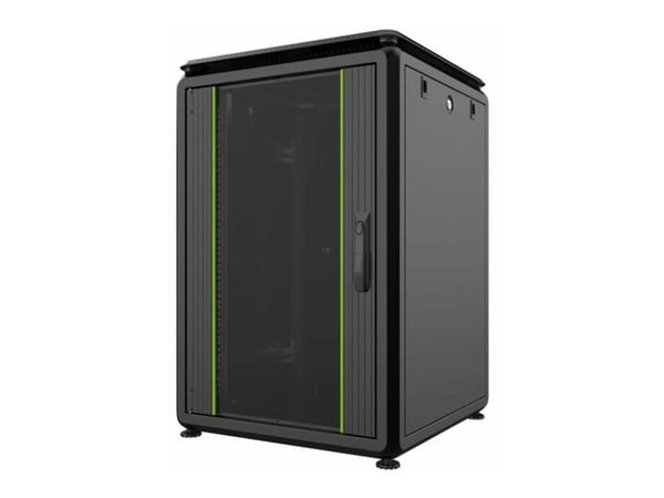 Lanview by Logon Data Line - Rack skap - 600 x 600 mm, data line - free-standing - svart - 16U - 19"