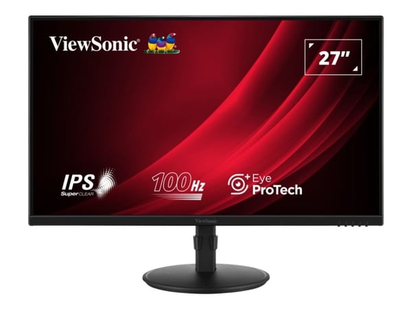 ViewSonic VA2708-HDJ - LED-skjerm - 27" - 1920 x 1080 Full HD (1080p) @ 100 Hz - IPS - 250 cd/m² - 1300:1 - 5 ms - HDMI, VGA, DisplayPort