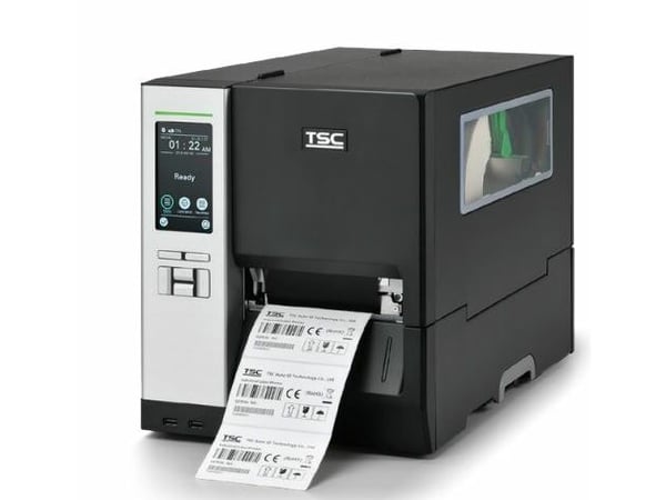 TSC MH641T, 24 pistettä/mm (600dpi), Disp., RTC, USB, RS232, Ethernet Etikettitulostin, lämpösiirto, resoluutio: 24 pistettä/mm (600dpi), tulostusl...