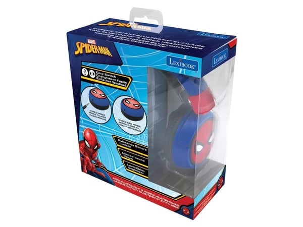 Spider-Man 2-i-1 Bluetooth® og kablede comfort sammenleggbare hodetelefoner