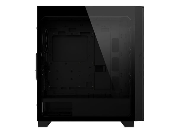 AORUS C500 GLASS - Mid tower - ATX - genomskinlig sidopanel (härdat glas) - ingen strömförsörjning (ATX) - svart - USB/ljud