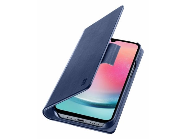 Cellular Line Galaxy A25 5G Lompakkokirja korttipaikalla, sininen