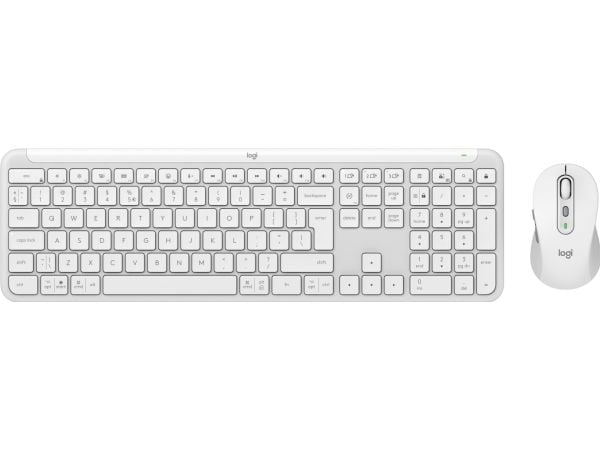 Logitech Signature Slim Combo MK950 - Sats med tangentbord och mus - 100% - full size - trådlös - Bluetooth 5.1 LE - QWERTY - USA, internationellt ...