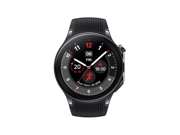 OnePlus Watch 2 - 46 mm - smartklokke med stropp - fluorelastomer - håndleddstørrelse: 140-210 mm - display 1.43" - 32 GB - Bluetooth, Wi-Fi, NFC -...