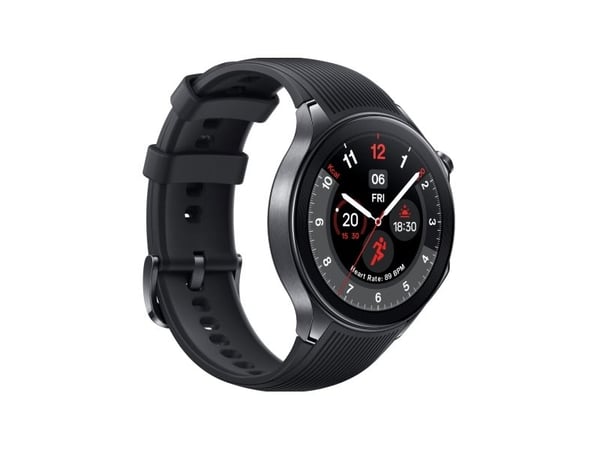 OnePlus Watch 2 - 46 mm - smartklokke med stropp - fluorelastomer - håndleddstørrelse: 140-210 mm - display 1.43" - 32 GB - Bluetooth, Wi-Fi, NFC -...
