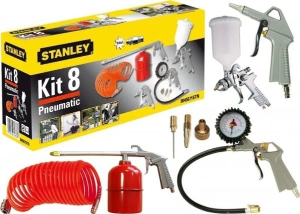 Stanley pneumatiskt verktygssats, 8 delar