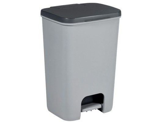 Curver Essentials, 40 l, Rektangulær, Plastikk, Grå, Pedal, 380 mm