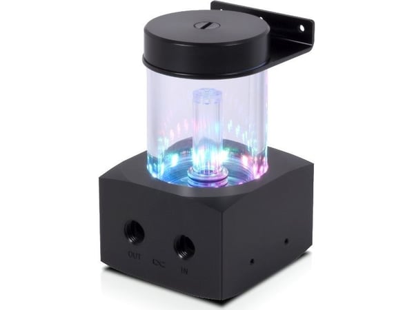 Alphacool Core 100 Aurora ARGB paisuntasäiliö, akryyli - musta