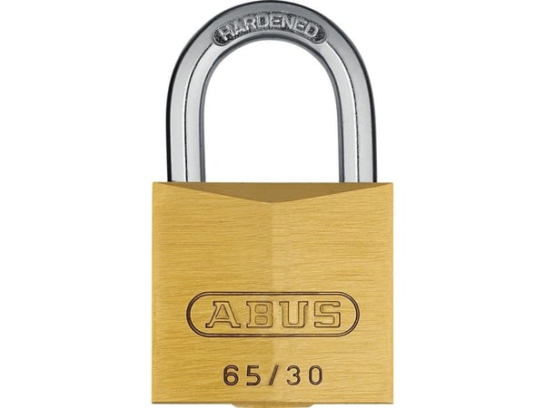 ABUS B111-30, Tradisjonell, Nøkkellås, Bruk bare én nøkkel, Gjerde, Garage, Port, Workshop, Messing, Rustfritt stål, Messing