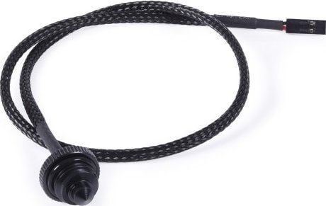 Alphacool jääpuikko lämpötila-anturi litteä G1/4 - musta